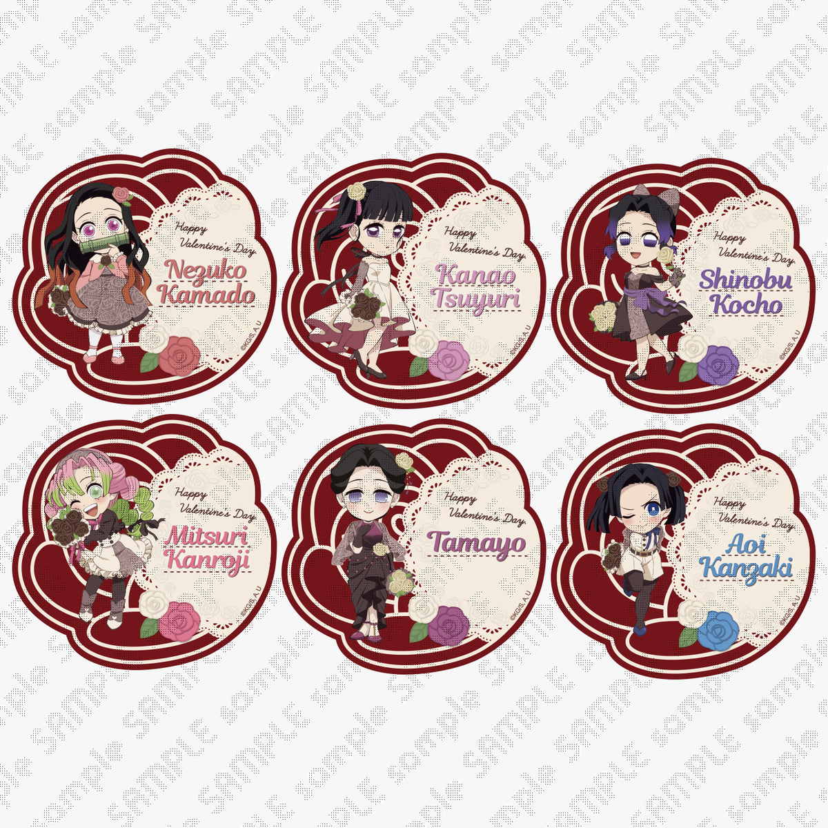 Demon Slayer -Kimetsu no Yaiba- Valentines Day 2024, Rose Shaped Acryl