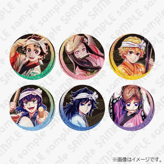 Demon Slayer Awa Odori can badge featuring Tanjiro