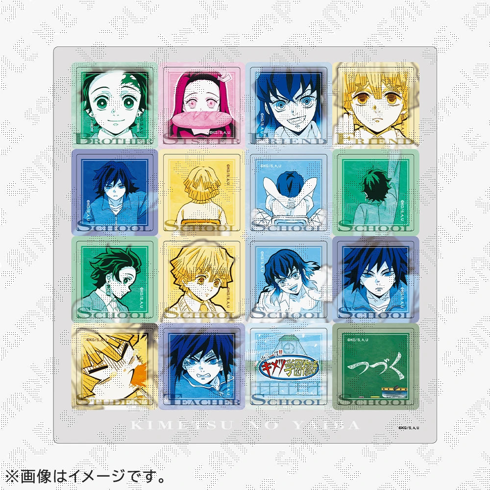 Bonds Acrylic Tile Sticker, Kimetsu Academy, Demon Slayer -Kimetsu no